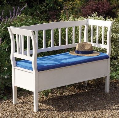 See the Marlow Indoor & Outdoor Hardwood 2 Seat Storage Bench