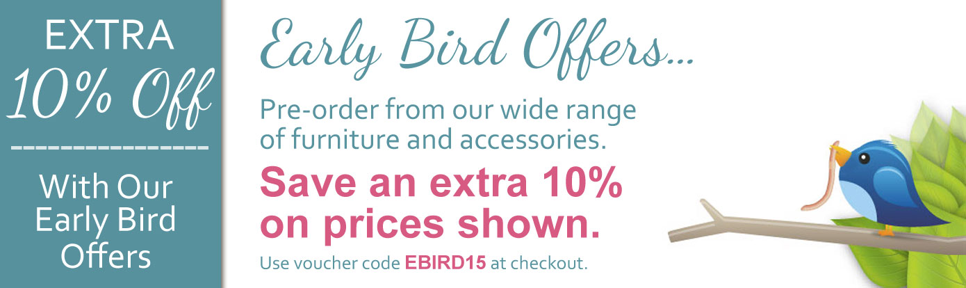 Early bird all weather garden furniture