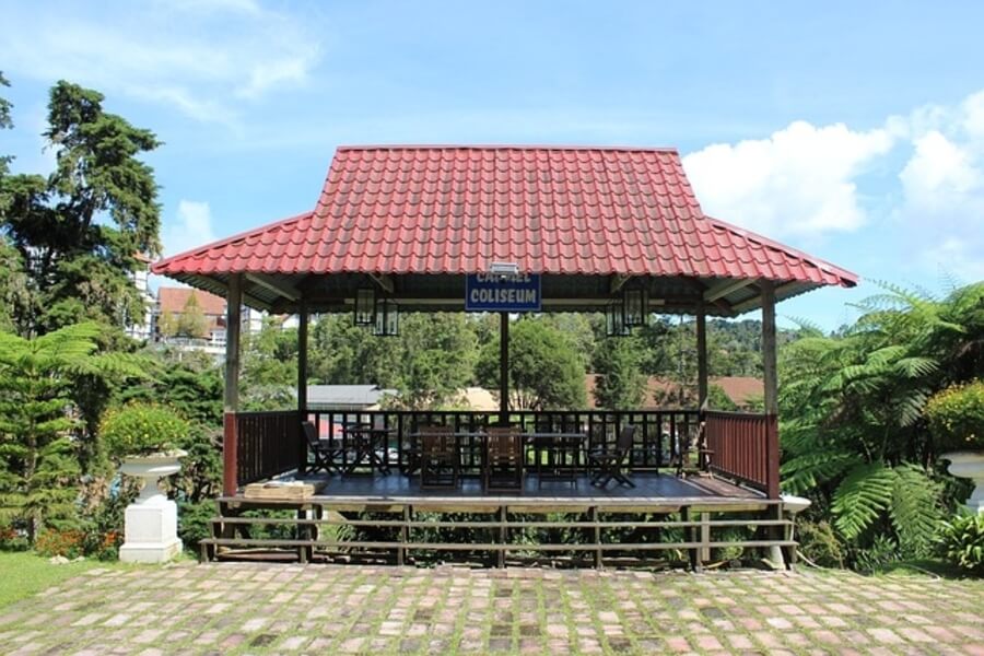 wooden gazebo