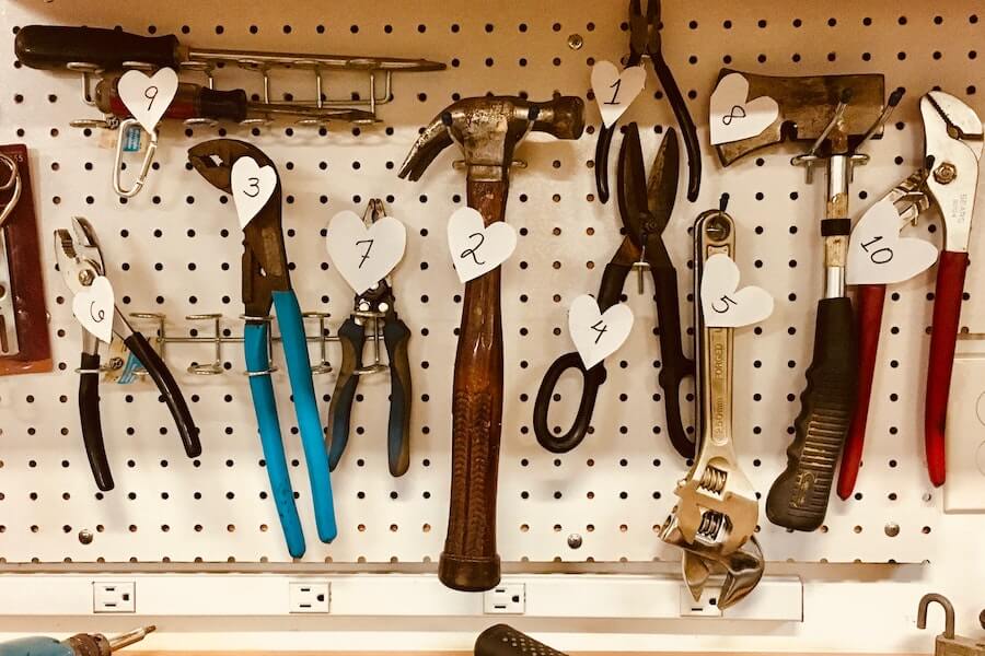stylish tool tidy kits for shed storage ideas 