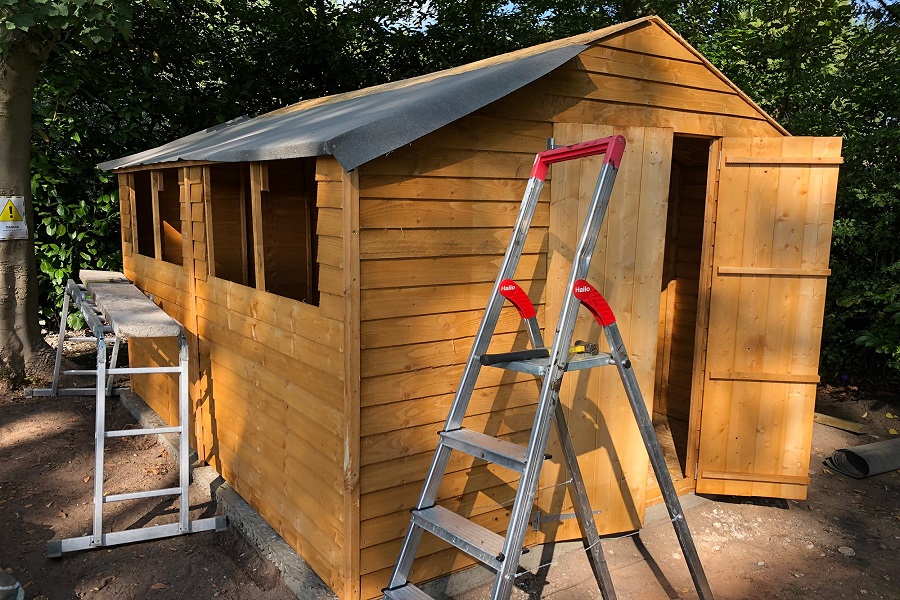 how to dismantle a shed roof 