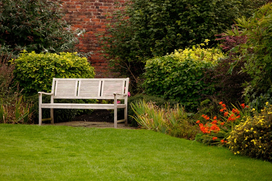 low maintenance garden bench