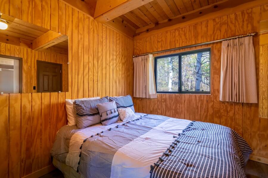 cabin bedroom for summer house interior 