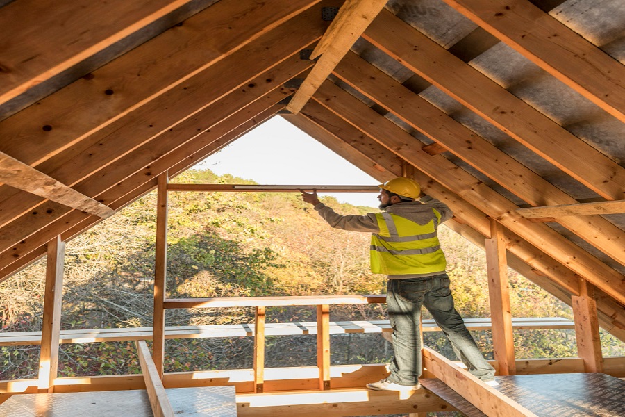 how to build a log cabin roof 