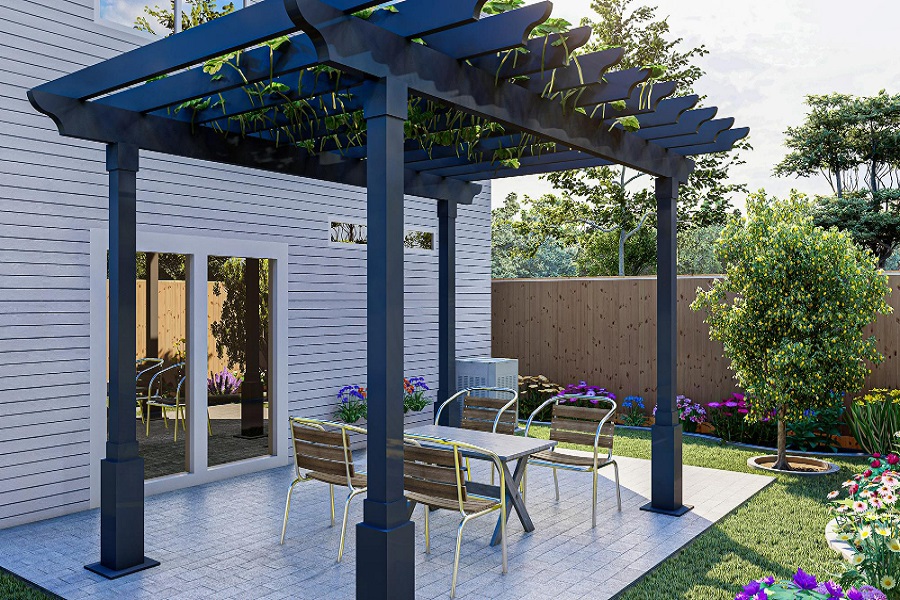 garden privacy ideas pergolas 