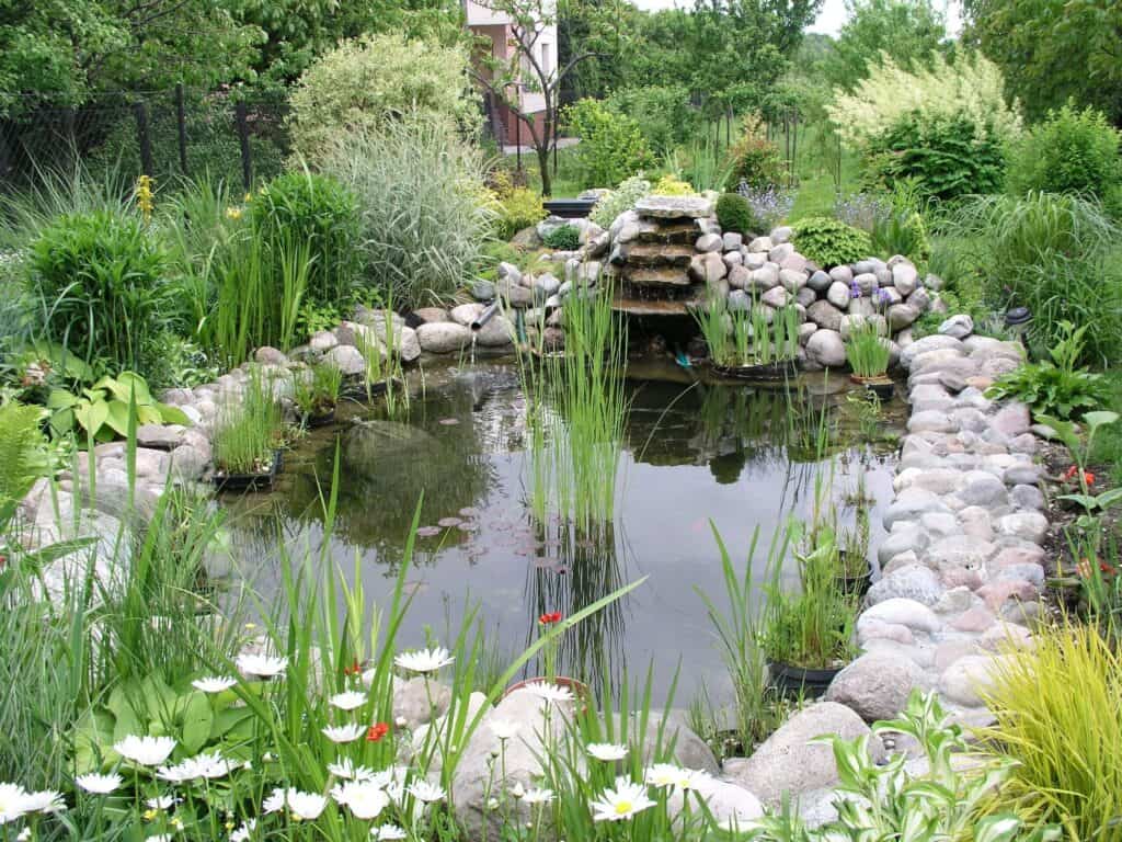 DIY build your own garden pond idea