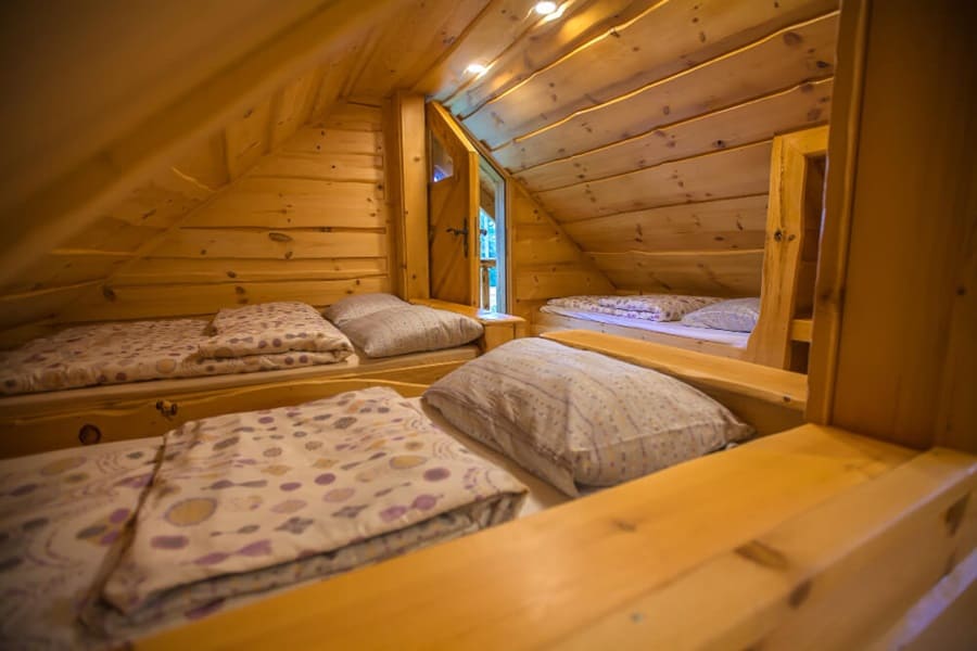 outdoor bedroom as a shed interior idea